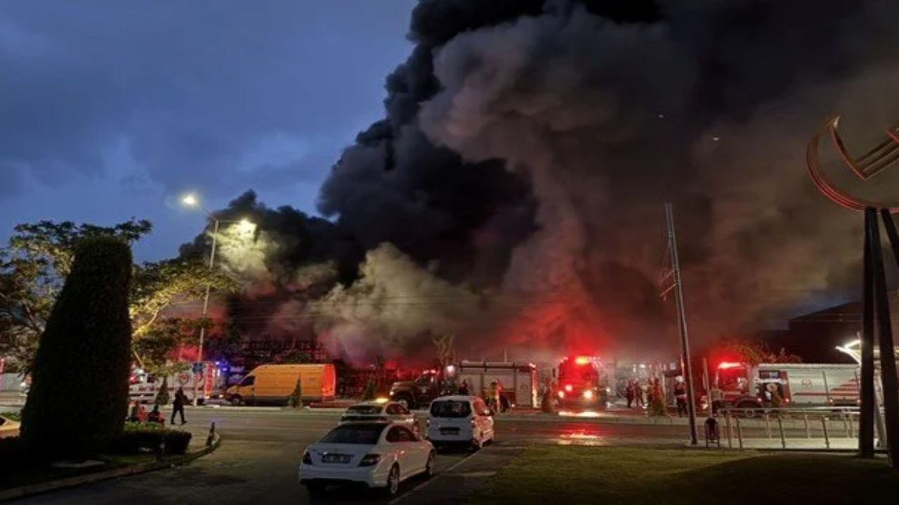 İzmir'deki Atatürk Organize Sanayi Bölgesi'nde yangın çıktı