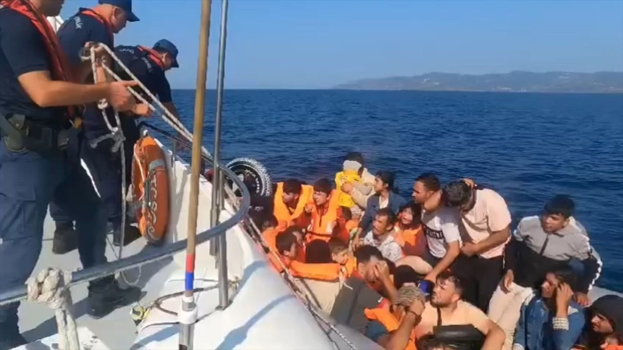 Çanakkale Ayvacık'ta 96 Düzensiz Göçmen Yakalandı