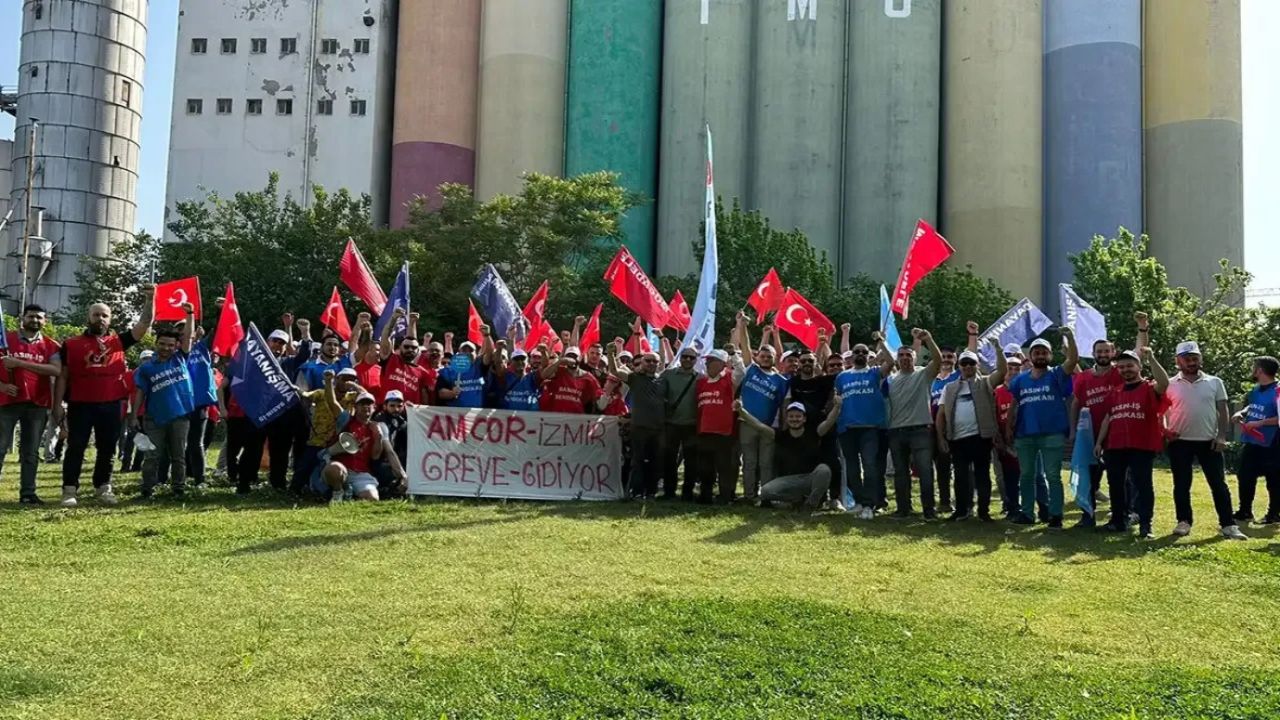 Amcor İzmir Fabrikası çalışanları grev sürecine girdi