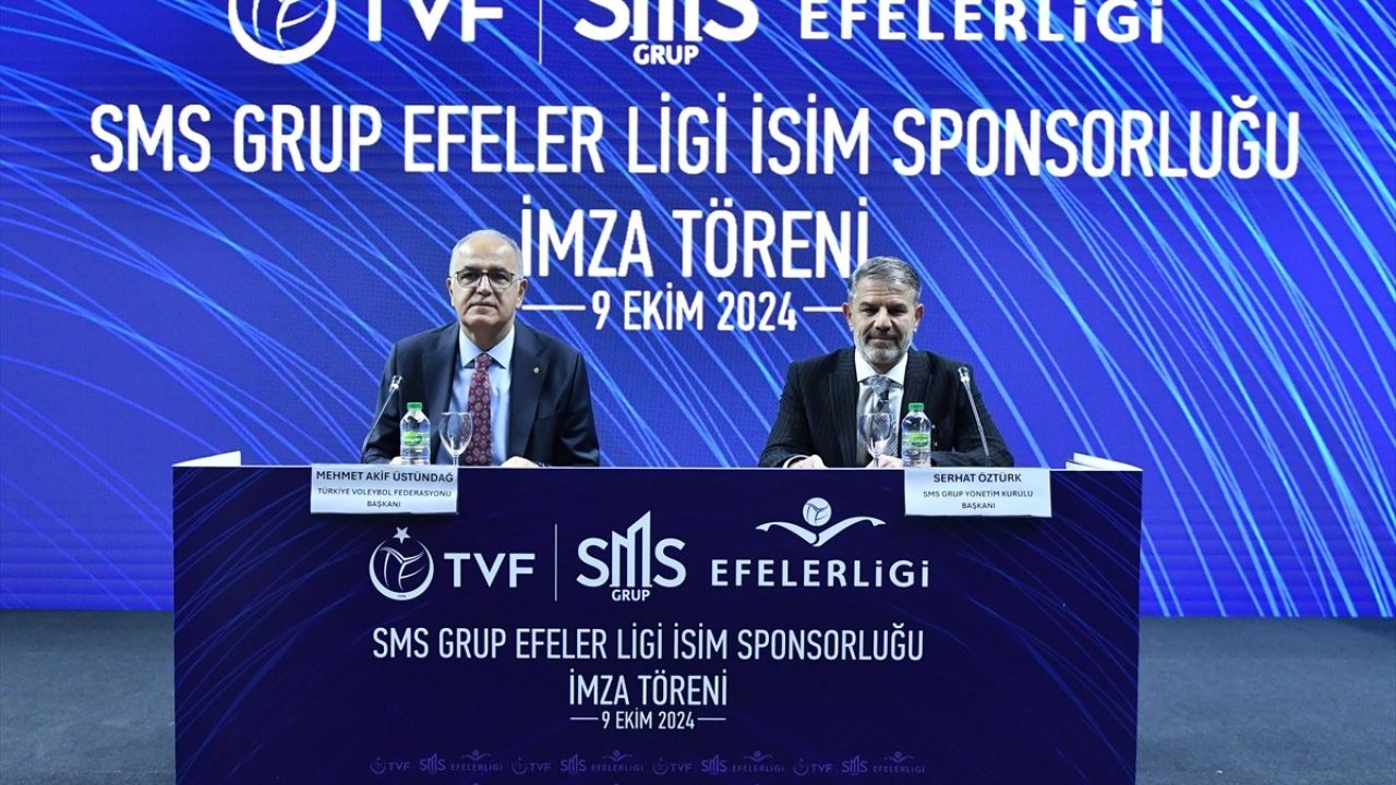 Voleybolda Efeler Ligi'ne SMS Grup Sponsoru