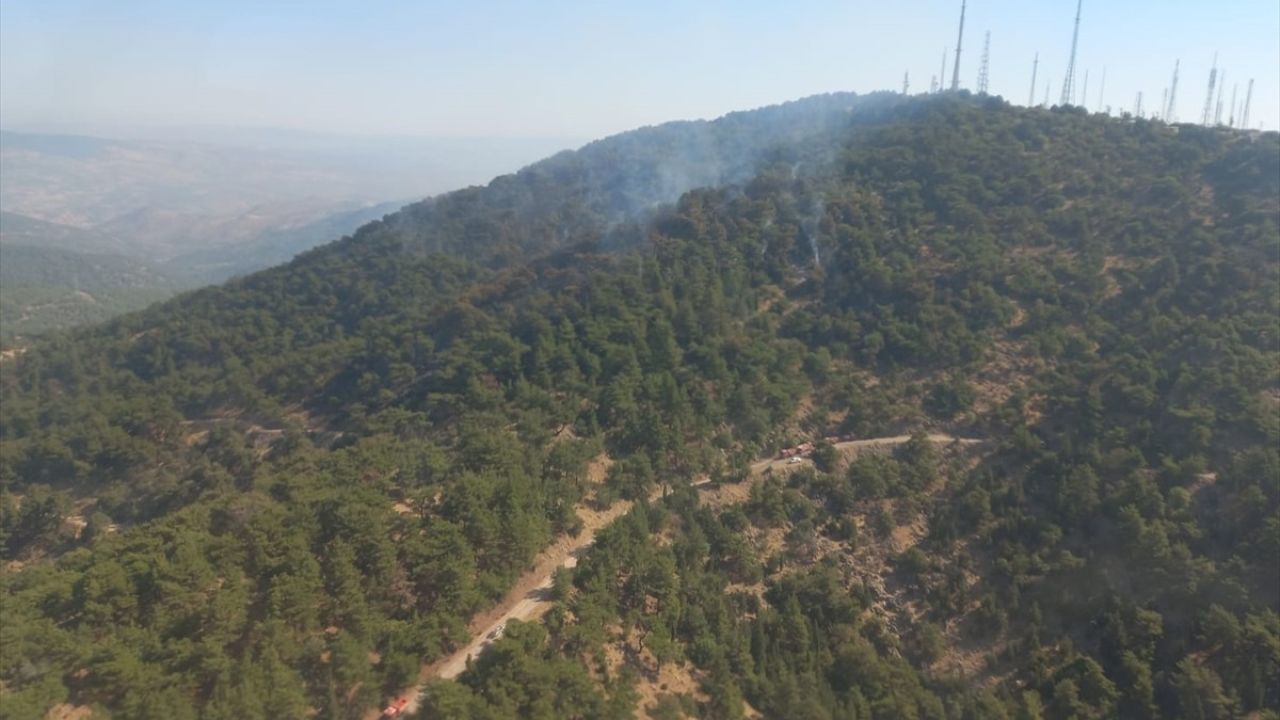 İzmir Karşıyaka'daki Orman Yangınına Müdahale Devam Ediyor