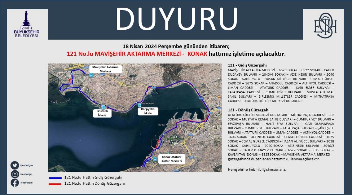 İzmir otobüs hattı