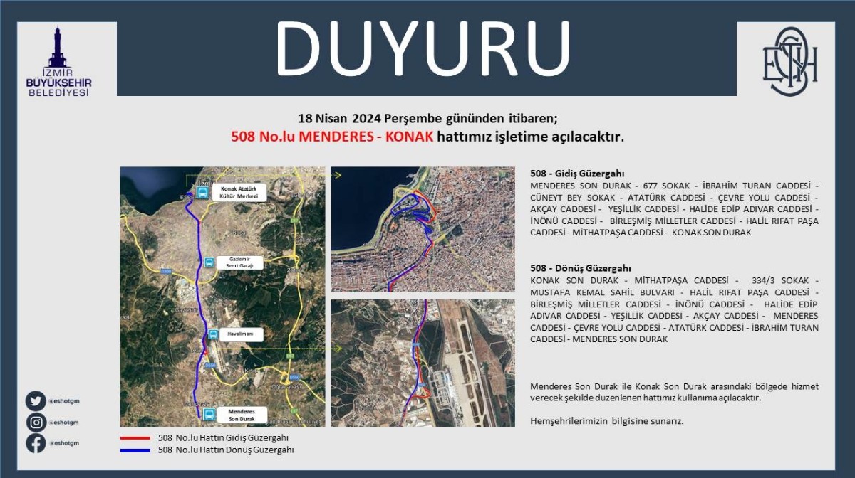 izmir otobüs hattı